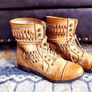 Boho Leather Summer Boots
